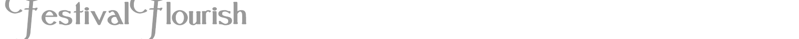 Festival font preview